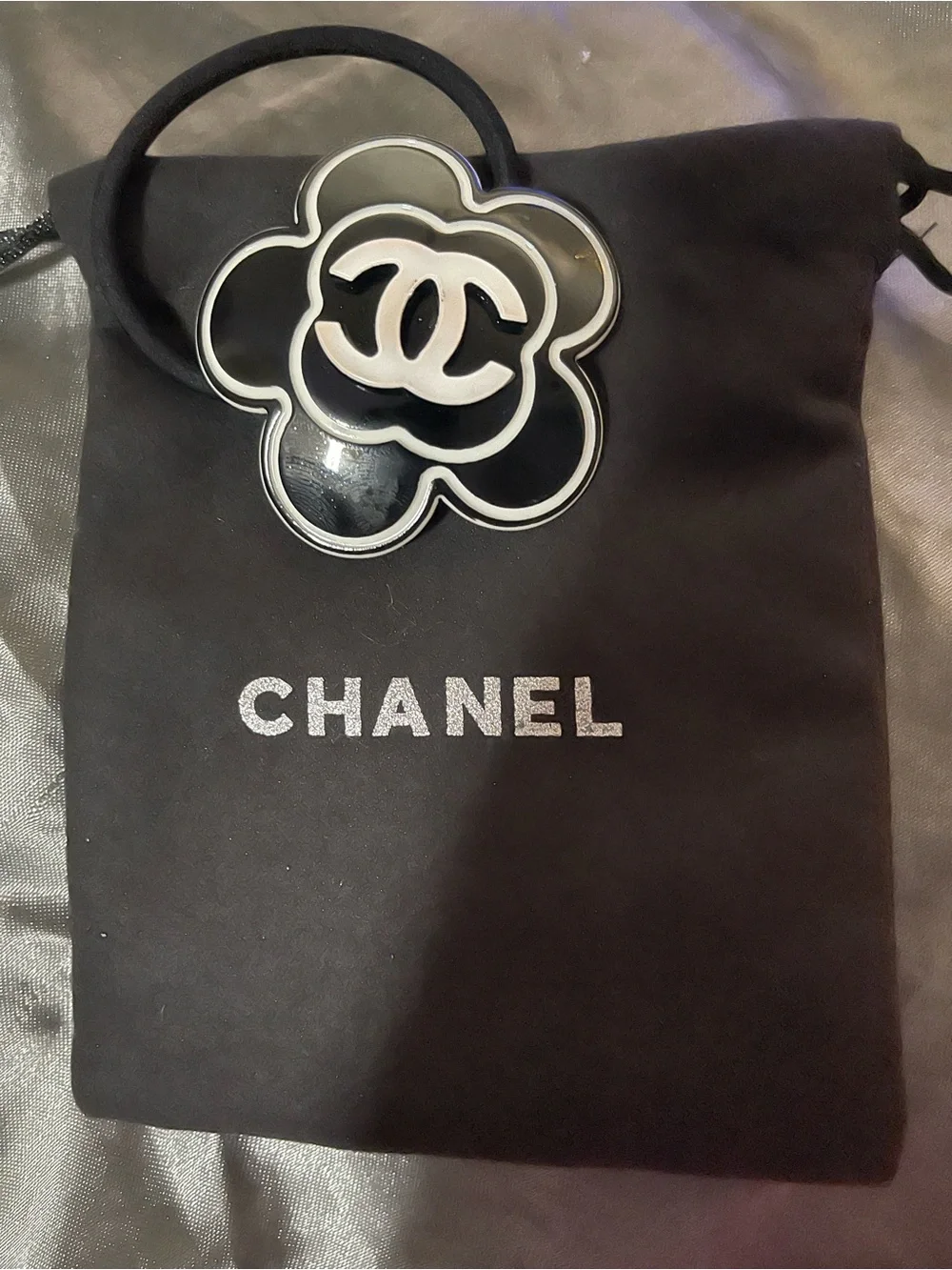 CHANEL camellia hair